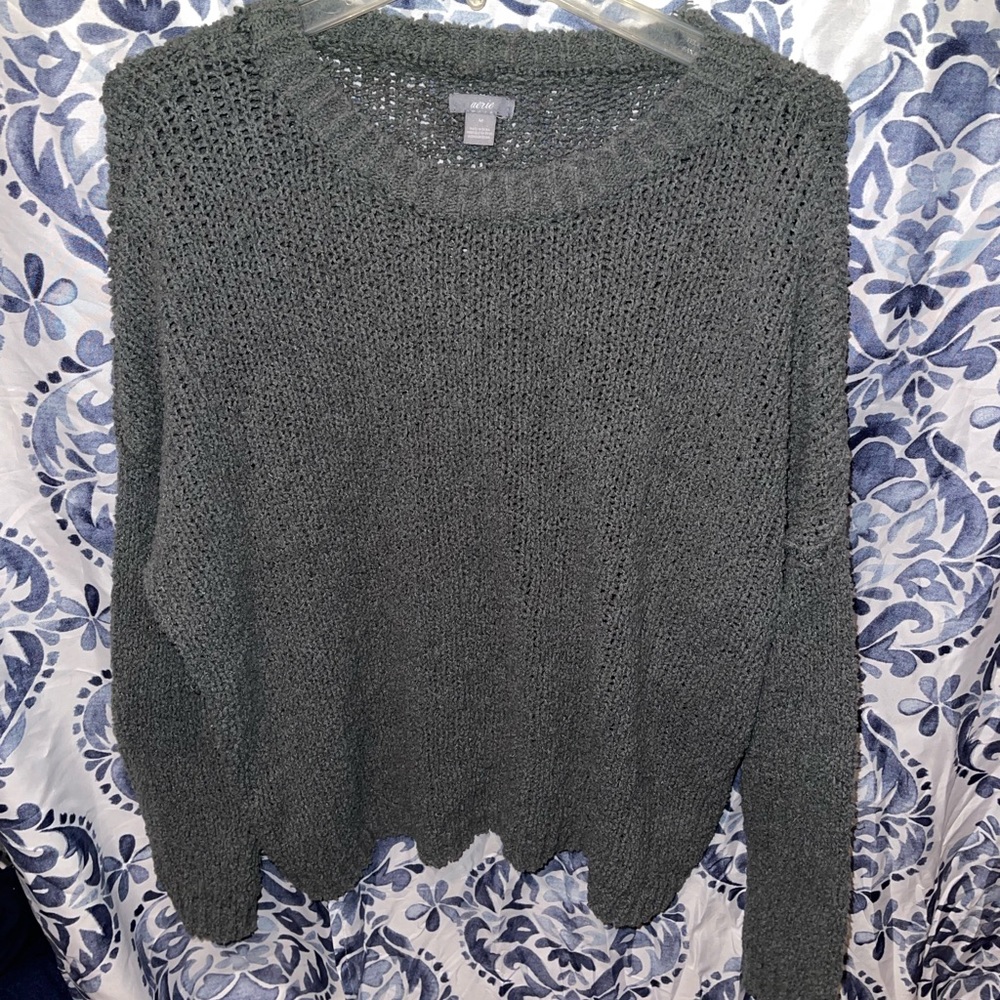 Chunky knit sweatshirt